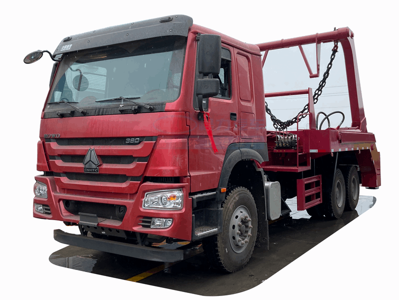 HOWO 6*4  Swing arm garbage truck