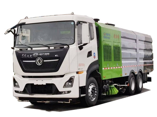 Dongfeng 6x4 Cleaning and sweeping car 10 cubic bins 12 cubic water tanks
