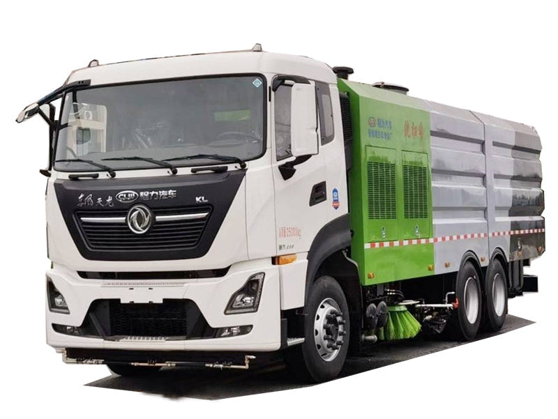 Dongfeng 6x4 Cleaning and sweeping car 10 cubic bins 12 cubic water tanks