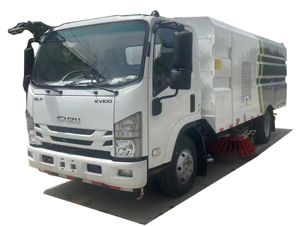 Isuzu 4x2 Road Wash Sweep Sweeper 5 cubic Dumpster 5 cubic tank