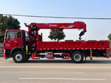 HoWo TX 4×2 Changxing 8-ton 6-section Boom Crane