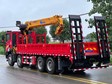 HoWo 8×4 14-ton 5-section boom truck mounted crane