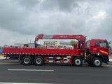 SINOTRUK HOWO 8×4, Weichai 380HP, Changxing 14-ton Truck-mounted Crane