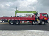Howo 8x4, Weichai 8T, 380 HP, Zoomlion 14-ton truck-mounted crane