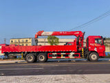 Dongfeng Jincheng K5S 8×4 Crane Truck – Changxing 12T 5-Section Synchronous Telescopic Crane