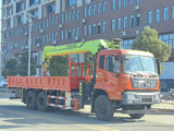 Dongfeng Tianjin 6x4 truck with a 12-ton, five-section Zoomlion crane
