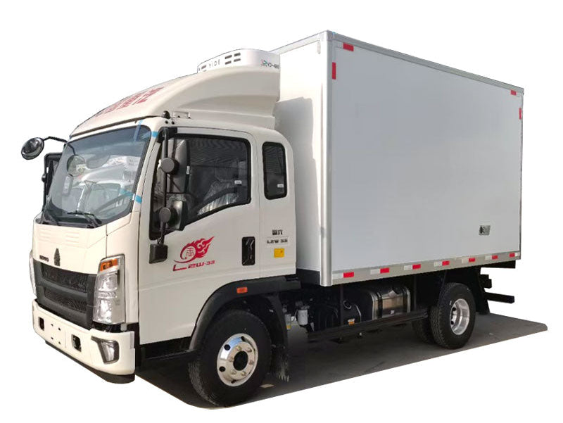 HOWO 4X2 Refrigerator Truck van length 4m