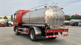 FAW Jiefang large fresh milk tank truck - rear side view