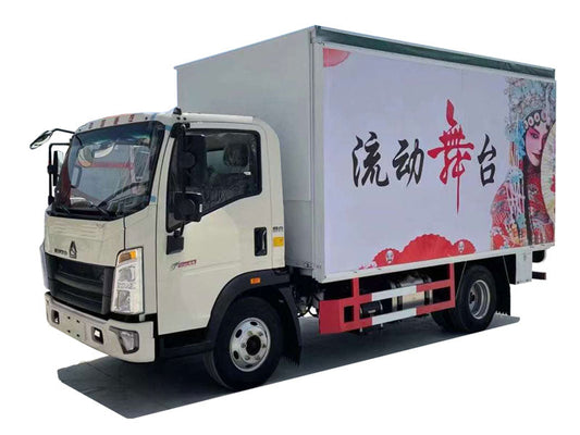 HOWO 4X2 stage truck (cargo box length 4m)